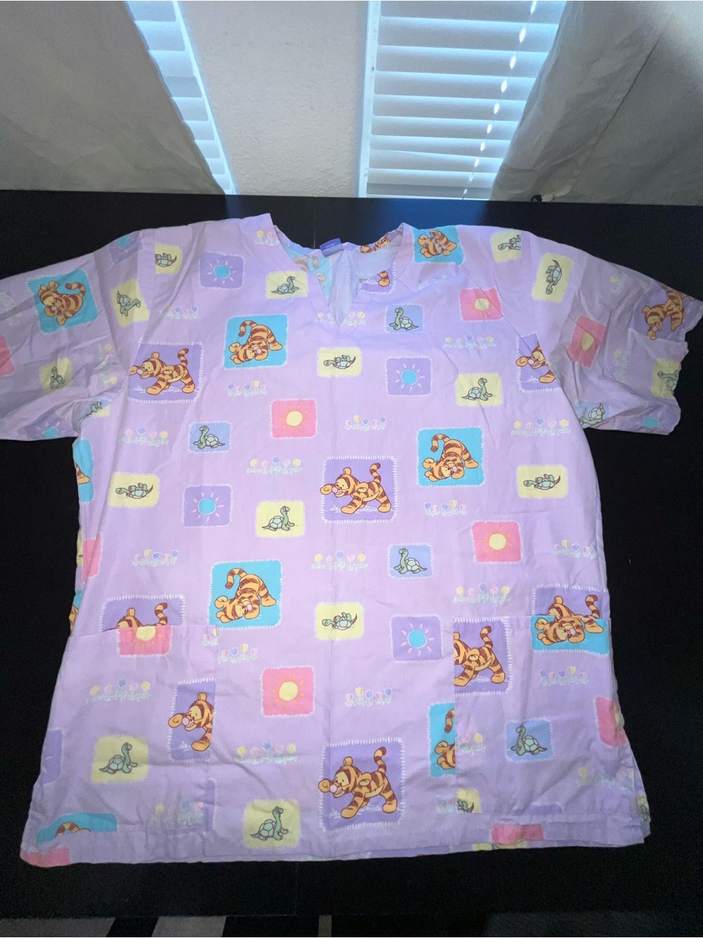Vintage Disney Winnie the Pooh medical scrub top